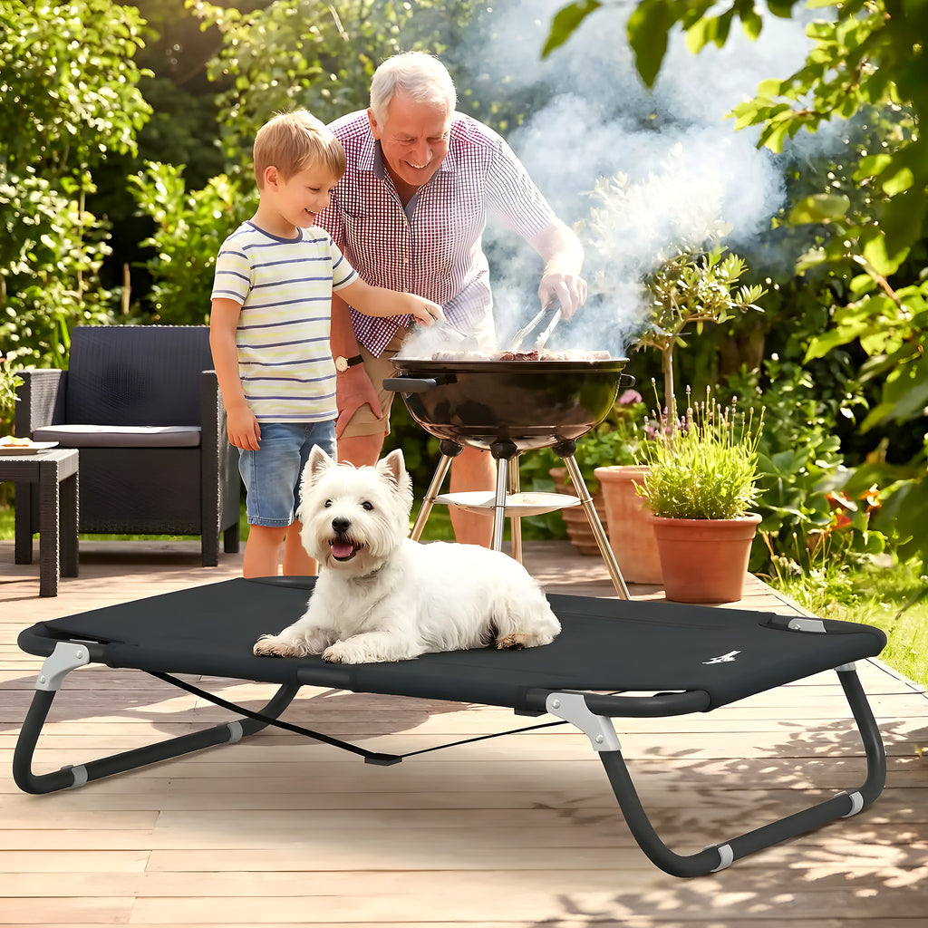 Lit pliant imperméable pour petit chien, gris ou noir